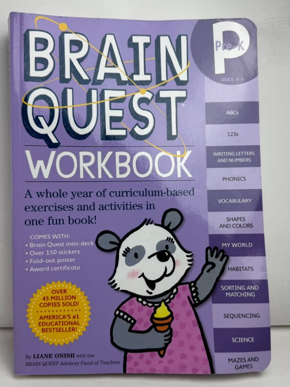 Brain Quest Pre-K Workbook Preschool Ages 4-5 Phonics ISBN 9780761149613 Workman